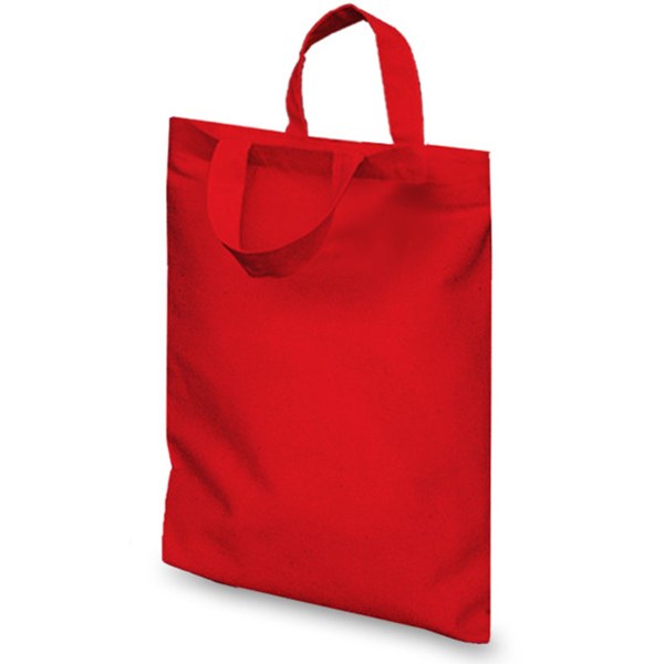 Red 3oz Short Handle Flat Large Goody Bag