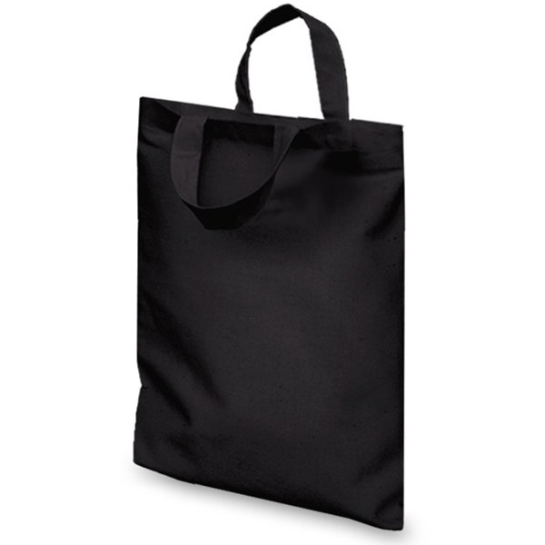 Black 10oz Short Handle Flat Large Goody Bag
