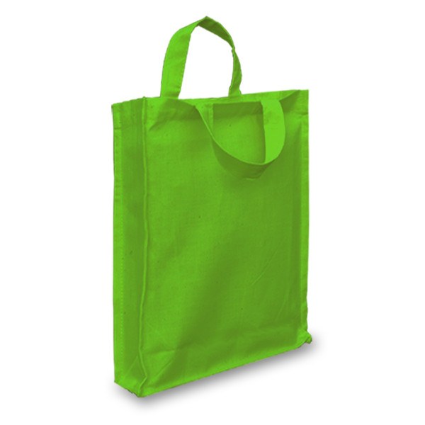 Green 3oz Short Hand Gusseted Cotton Goody Bag