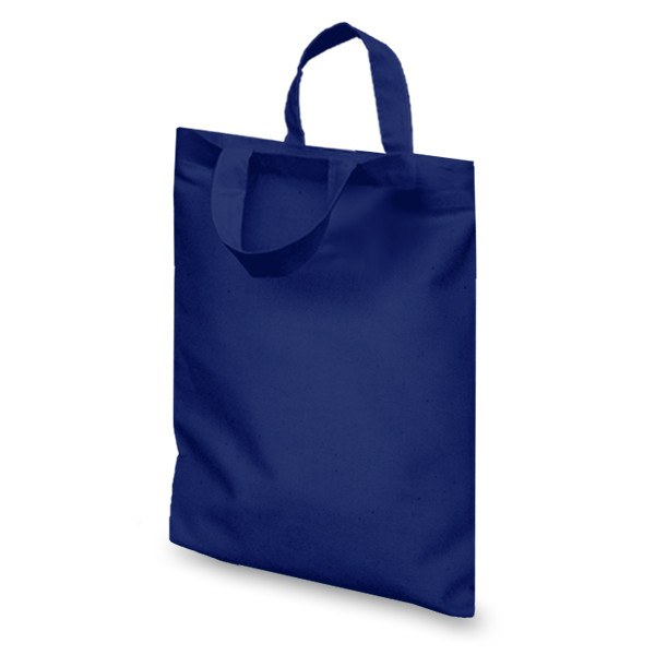 Navy 8oz Short Hand Flat Cotton Goody Bag
