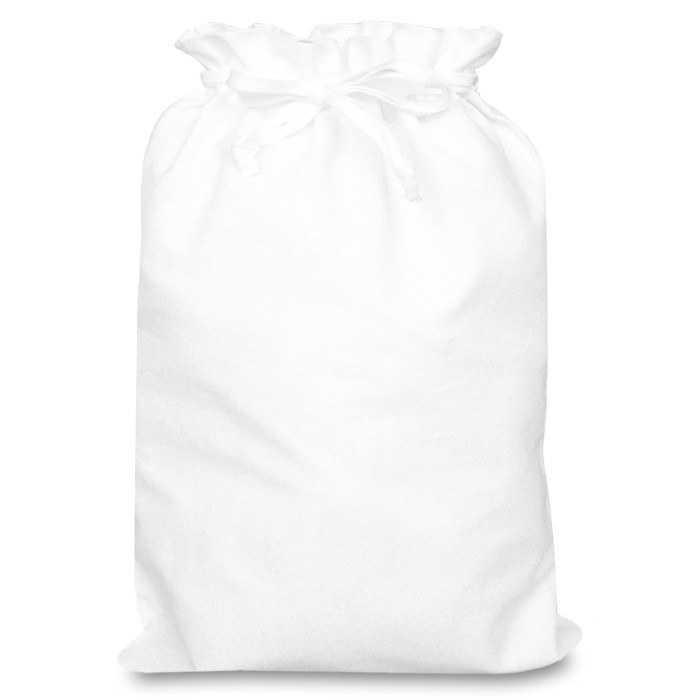 White 3oz Double Drawstring Cotton Bag
