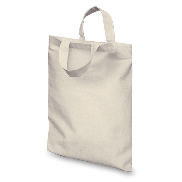 Natural 5oz Short Hand Flat Cotton Goody Bag